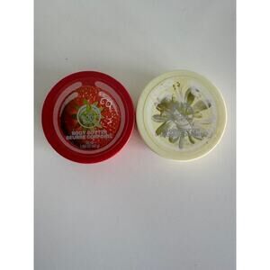 The Body Shop STRAWBERRY & MORINGA Body Butter 1.69oz 50ml- Lot of 2- New